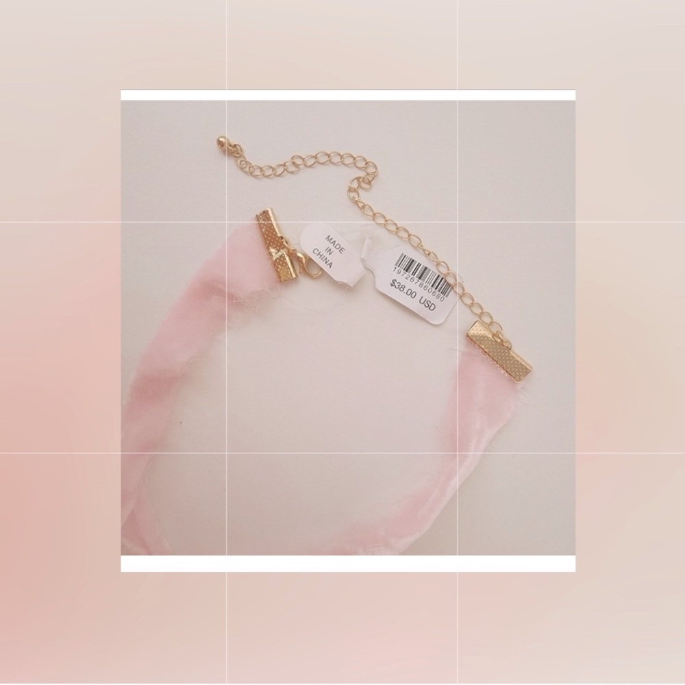🎀NWT FP Sold Out Pink Annabelle Choker Ribbon Necklace Beautiful!🥰 - Picture 7 of 8